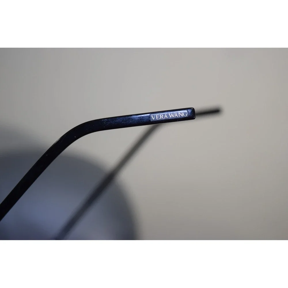 Vera Wang V914 BK Black Cat Eye Eyeglasses Frames 53-16-140 Crystal‎ Accents